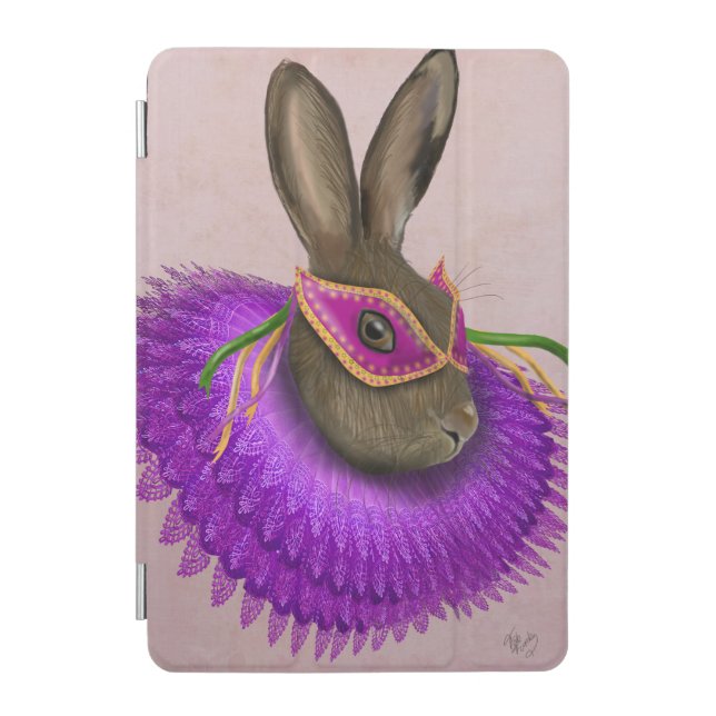 Mardi Gras Hare 4 iPad Mini Cover (Front)