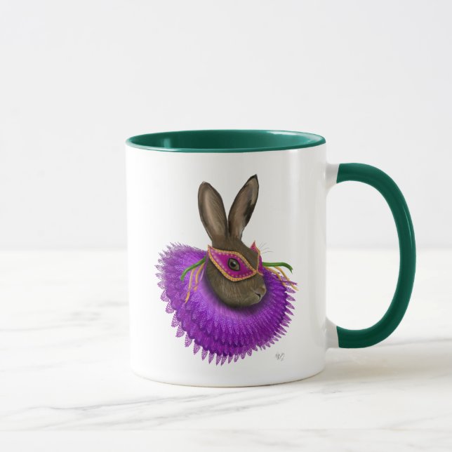 Mardi Gras Hare 4 Mug (Right)