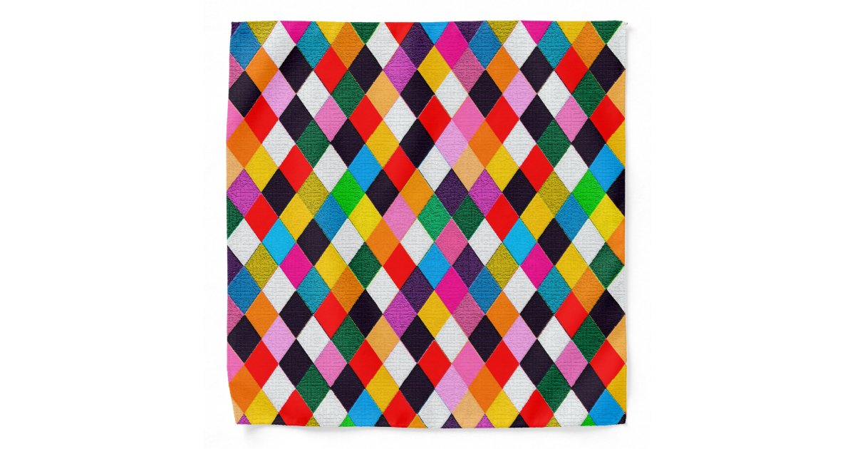 Santorini Women's Triangle Costume with Tile Pattern