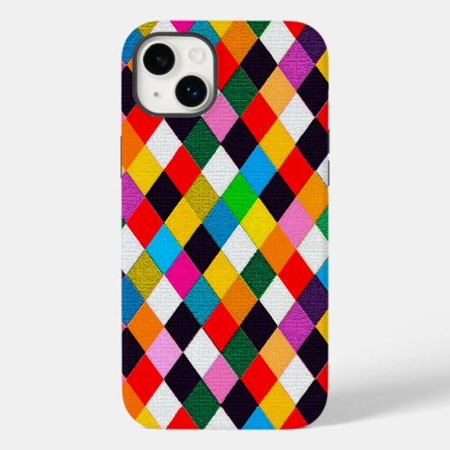 MARDI GRAS HARLEQUIN PATTERN Colorful Rhombi  Case_Mate iPhone 14 Plus Case