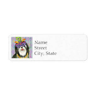 Mardi Gras Havanese Label