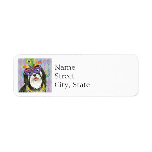 Mardi Gras Havanese Label