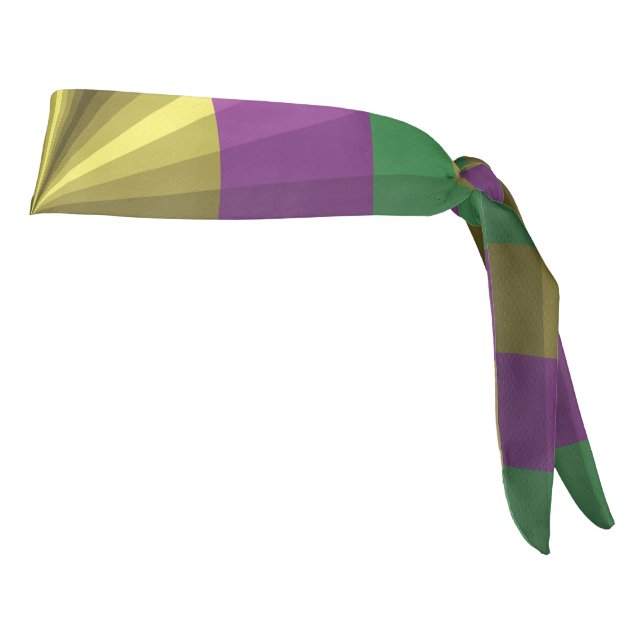 Mardi Gras Illusion Athletic Headband (Rotate 90)