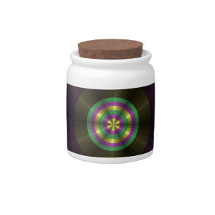 Mardi Gras Illusion Candy Jar