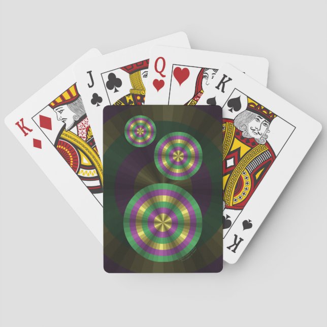 Mardi Gras Illusion Classic Playing Cards (Back)