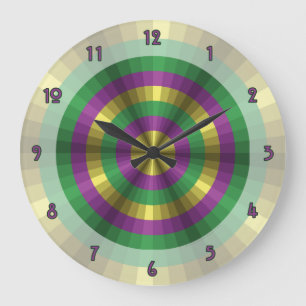 Mardi Gras Illusion Clock