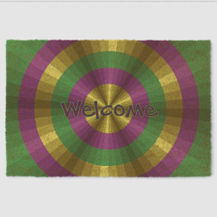 Mardi Gras Illusion Fiber Doormat