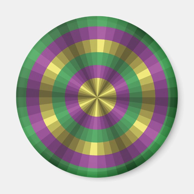 Mardi Gras Illusion Magnet (Front)