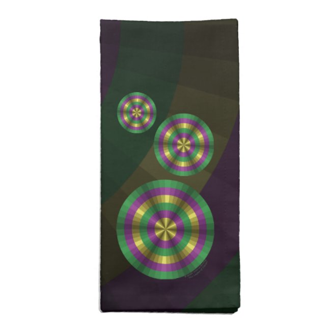Mardi Gras Illusion Napkin (Folded)