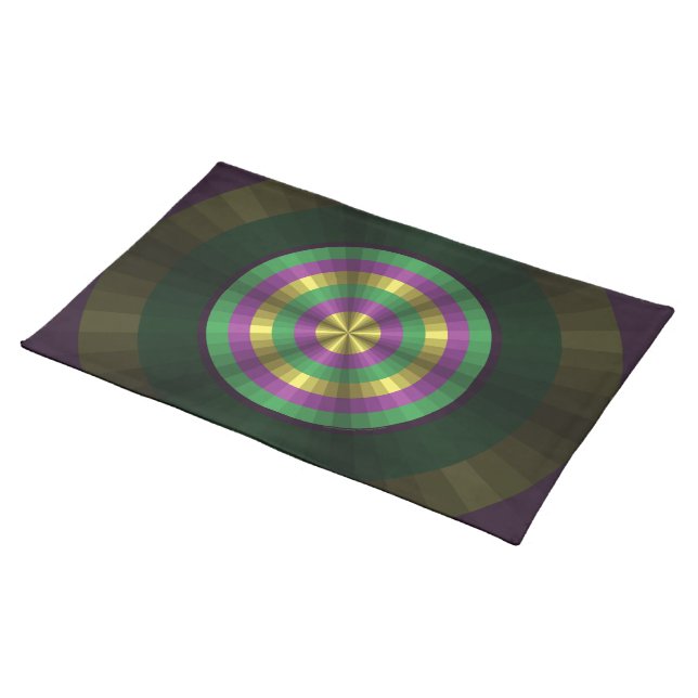 Mardi Gras Illusion Placemat (On Table)