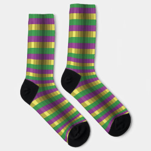 Mardi Gras Illusion Socks