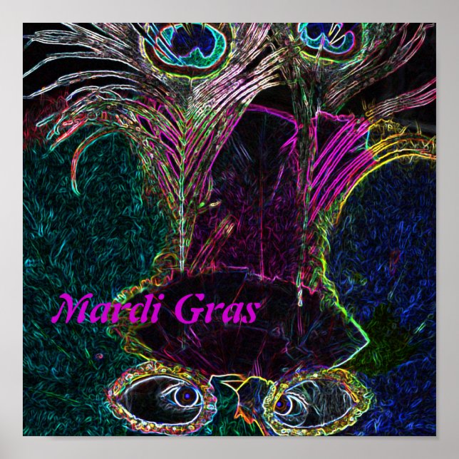 Mardi Gras in Color Print (Front)