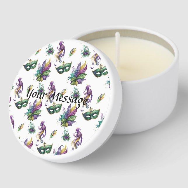 Mardi Gras Inspired  Mini Candle Favors (Corner)
