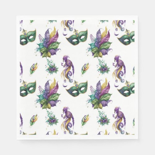 Mardi Gras Inspired Paper Napkins