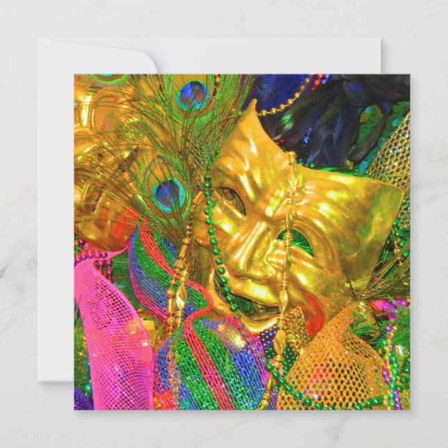 mardi gras invitation (Front)