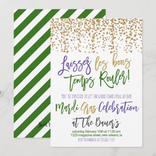 Mardi Gras Invitation