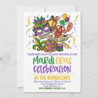Mardi Gras Invitation