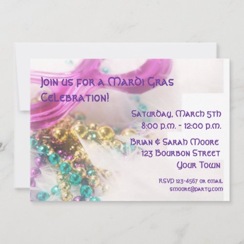 Mardi Gras Invitation