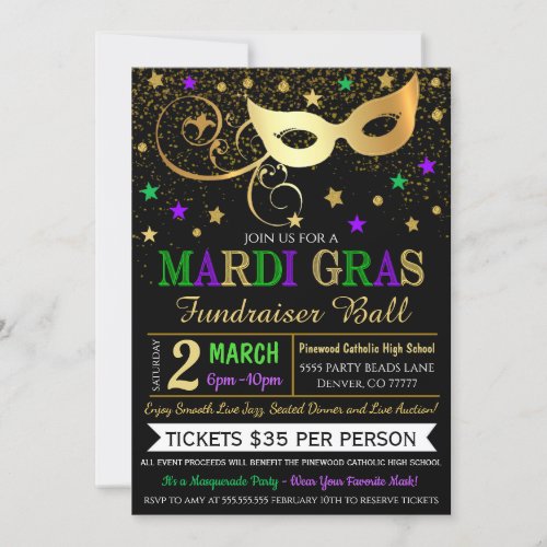 Mardi Gras Invitation