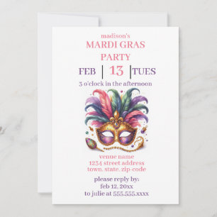 Mardi Gras Invitation