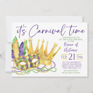 Mardi Gras Invitation
