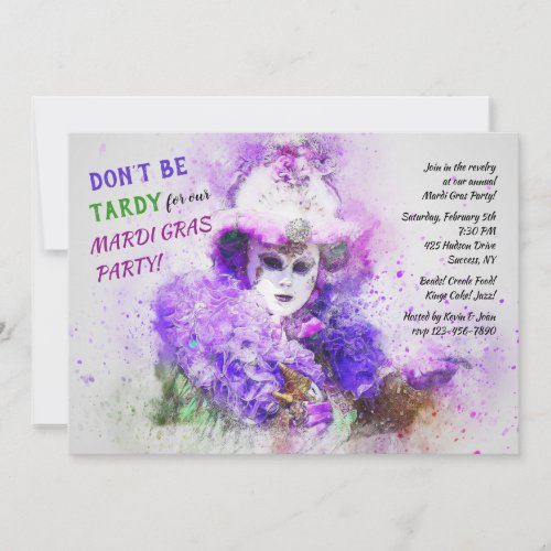 Mardi Gras Invitation