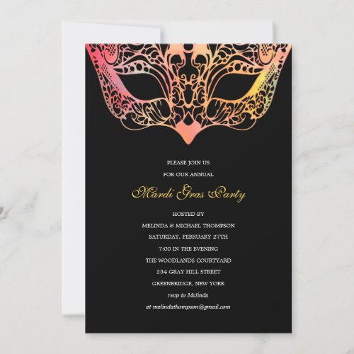 Mardi Gras Invitations