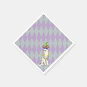 Mardi Gras Italian Greyhound Napkins