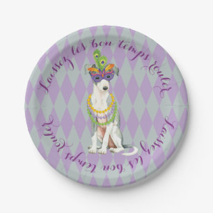 Mardi Gras Italian Greyhound Paper Plates