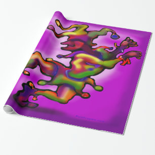 Mardi Gras Jester 2x3' 60# Wall Decoration Wrapping Paper
