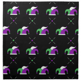 Mardi Gras Jester Hat Cloth Napkin