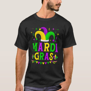 Mardi Gras Jester Hat Funny Parade Costume Men Wom T-Shirt