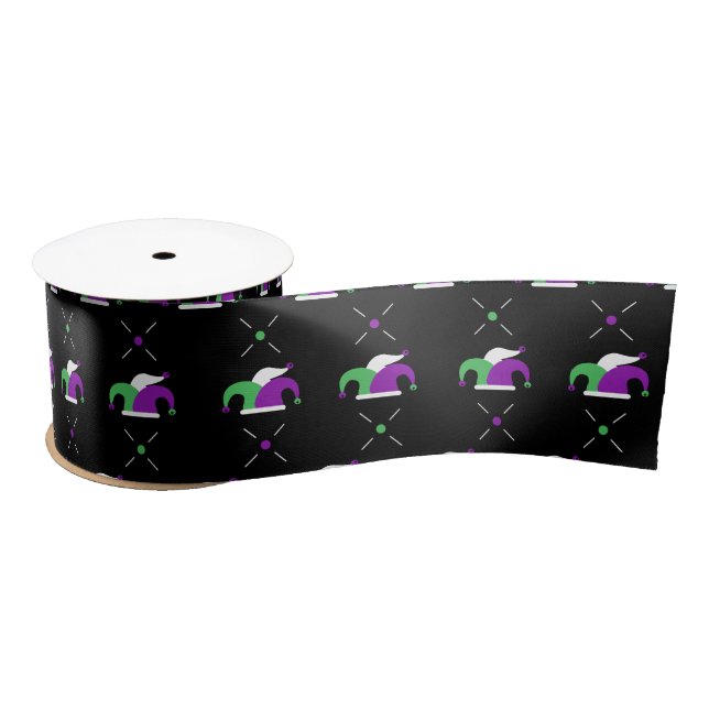 Mardi Gras Jester Hat Ribbon (Spool)