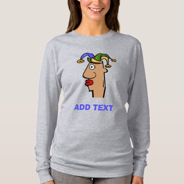 Mardi Gras Jester Head T-Shirt (Front)