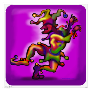 Mardi Gras Jester Wall Decal
