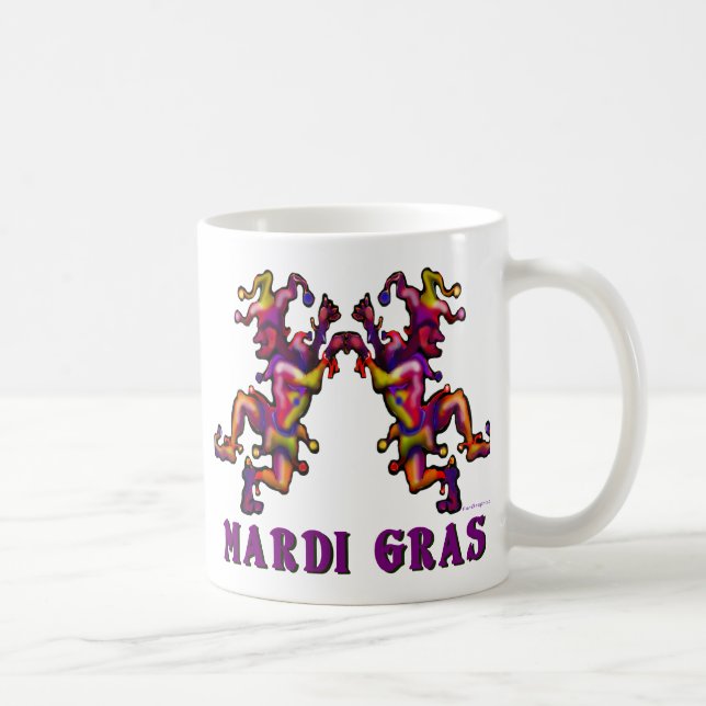 Mardi Gras Jesters Coffee Mug (Right)