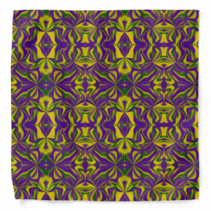 Mardi Gras Kaleidoscope Bandana