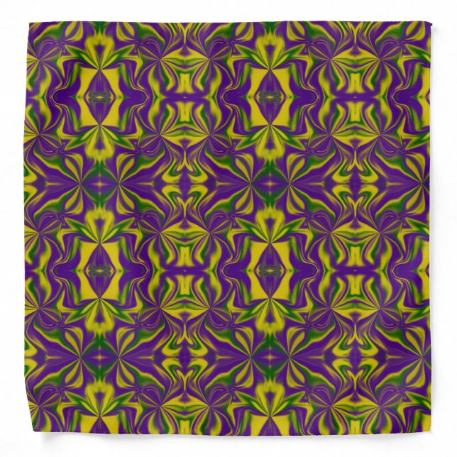 Mardi Gras Kaleidoscope Bandana (Front)