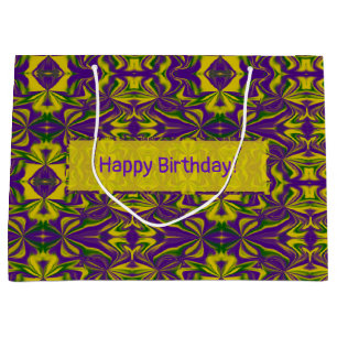 Mardi Gras Kaleidoscope Large Gift Bag