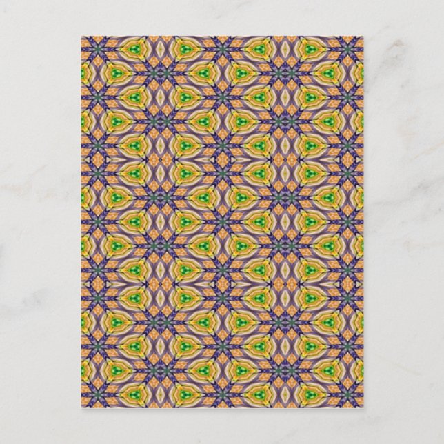 Mardi Gras Kaleidoscope Postcard (Front)