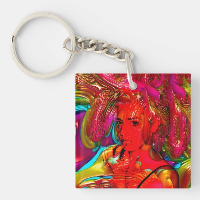 Mardi Gras Keychain (Front)