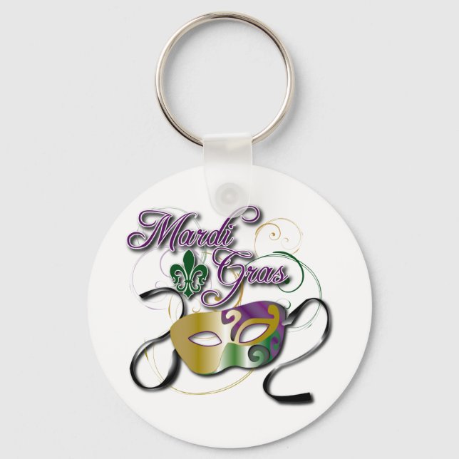 Mardi Gras Keychain (Front)