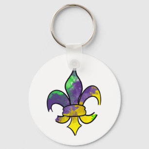Mardi Gras Keychain