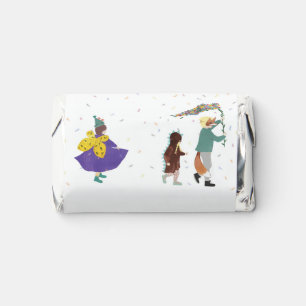 Mardi Gras Kids Carnival Spring Illustration   Hershey's Miniatures