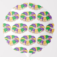Mardi Gras King Cake Balloons