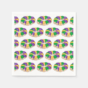 Mardi Gras King Cake Napkins