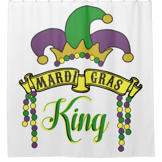 Mardi Gras King Shower Curtain Zazzle Com