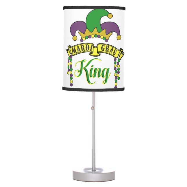 Mardi Gras King Table Lamp (Front)