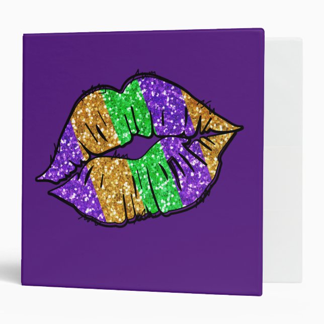 Mardi Gras Kiss Binder (Front/Inside)
