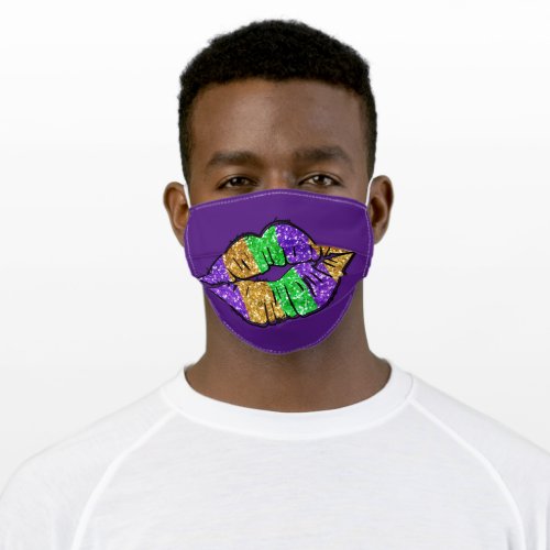 Mardi Gras Kiss Face Mask